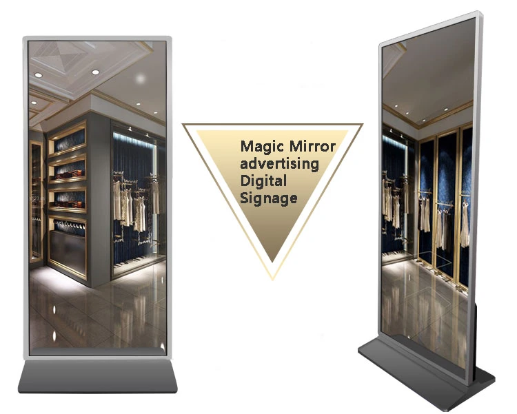 42~98 Inch Magic Mirror Interactive Ad Player Network Media Video Player HD Digital Signage LCD Advertising Display
