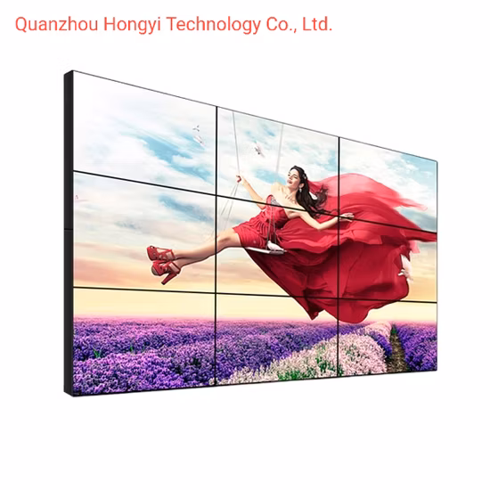 Ultra Narrow Bezel 55 Inch LCD TV Wall Mount Video Wall Price Media TV Video Wall with Original Panel Advertising Display