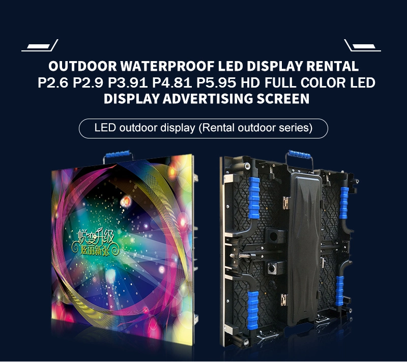 3D P2.9 P2.6 3.91 P4.81 Indoor Pixel Pitch Advertising Rental Fixed Billboard Panel Price Replacement LED LCD TV Screen Stage for Concert Display Video Wall